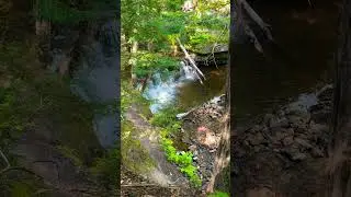 Relaxing Mosquito Falls at Pictured Rocks National Lakeshore, Lake Superior