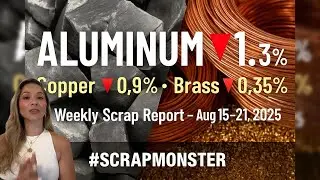 Weekly | Aug 15&ndash;21, 2025 | Aluminum ▼ 1.37% | #ScrapMonster
