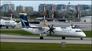 WestJet - De Havilland Canada Dash 8 400 from Kelowna - YVR Airport 4K