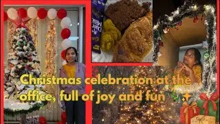 Christmas Celebration at Office 🎄 | Gifts, Snacks & Christmas Cake | Must Watch#trending #Joy#Fun😍🤩