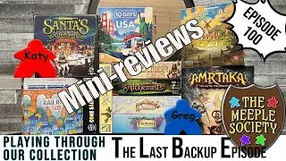 EP 100: Another Backup Episode:  Playing through our collection: A board game challenge