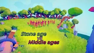The battle between the Stone Age and the Middle Ages in TABS