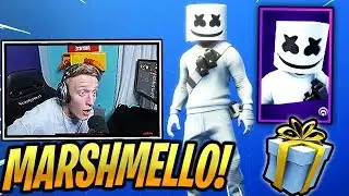 TFUE Reacts *NEW* MARSHMELLO Skin & MARSH WALK Emote/Dance! - Fortnite Epic & Funny Moments