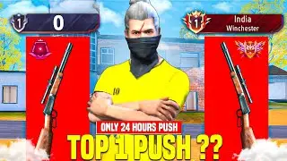 Pushing Top 1 Title in : DEADLIEST Marksman Rifel ( WINCHESTER ) 🤯 -- Only 24 Hour Push 💀🔥 Ep : 02