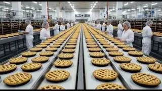 Inside the Apple Pie Factory Making Millions of Pies Daily | Modern Apple Pie Production Process
