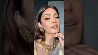 *Indian* wedding guest *makeup tutorial* 💛 golden eye makeup 😍 #indian #makeuptutorial