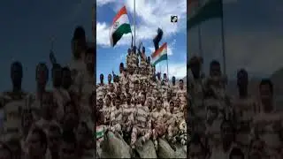 75 years of Independence: ITBP personnel wave flag at 12,000 feet in Ladakh