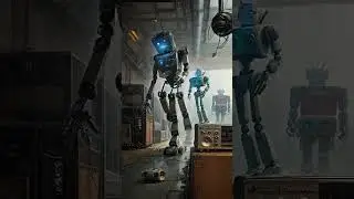 🤖 Robots play music  - Daily Art Drops💧11.21.23 #ai #video #art #crispr #artdeco