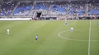 Prince Owusu of CF Montreal (Impact) scores vs. Club Puebla in Leagues Cup 8/5/25
