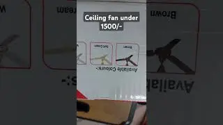 Ceiling fans under 1500/- #shorts  #ceilingfan #budget #viralvideo