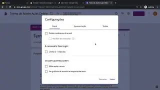 Criando o Formul&aacute;rio para Aceite Aulas Online