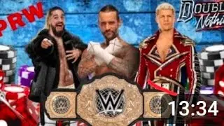 PRW Double Or Nothing: World championship match 