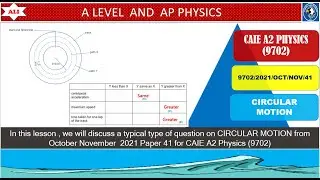 Решение экзаменационной работы по физике CIE A Level 4 &mdash; октябрь-ноябрь 2021 г. P41 Q1-9702ON21 4...