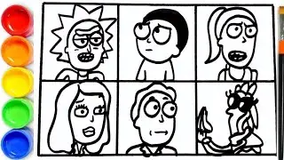 How to draw Rick and Morty - Drawing Rick and Morty | Rick and Morty