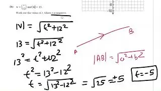 IGCSE Math Column Vectors practise question