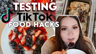 TESTING TIKTOK FOOD HACKS & HEALTHY RECIPES || iTrackbites / Low Calorie / WW Friendly TikTok Hacks
