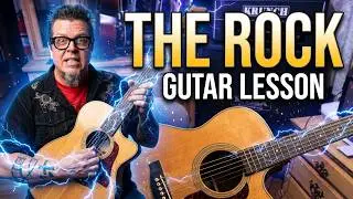 WWE Electrifying (The Rock) Guitar Lesson + Rock Metal
