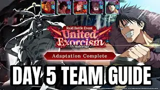 GLOBAL United Exorcism Vs Mahoraga Day 5 Team Guide! Teen Gojo & ZoneYuji DPS| JJK:PHANTOMPARADE