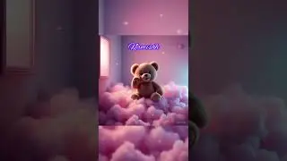 Cute Teddy on Pink Clouds 🧸💗 | Relaxing Kids Animation