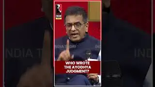 Ex-CJI DY Chandrachud on Who Wrote Ayodhya Judgment | #shorts #indiatodayconclavemumbai