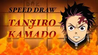 Tanjiro Kamado Infinity Castle Speed draw | Procreate Digital Art