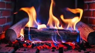 Soothing Warmth & Mesmerizing Flames in a Cozy Blue and Orange Fireplace - Relaxing Fireplace