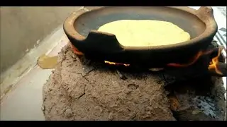 شاركنا معكم  طريقه  ملوي بالسمن الحار والخميره البلديه   فوق الكانون على الحطب في طاجين