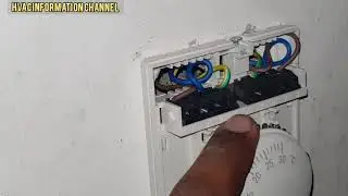 how to fix thermostat fcu unit/manual thermostat replace/fixing new thermostat 6373