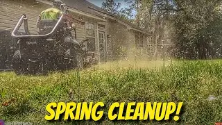 First spring cleanup | Spring lawn care | Spring Lawn Mowing