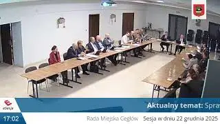 XVII zwyczajna Sesja Rady Miejskiej  24.12.2025
