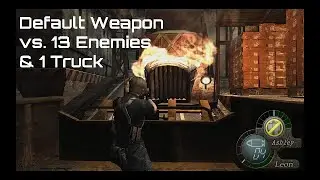RE4 How to beautifully survive on the bulldozer with the default handgun