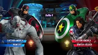 Captain America/Nemesis Arcade Mode|MARVEL VS. CAPCOM: INFINITE
