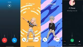 Screen Call Samsung Z Flip 3 Incoming Call Dance & Bip Messenger & WhatsApp