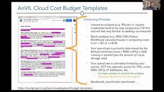Modeling the computing requirements and costs for genomics analysis in the cloud