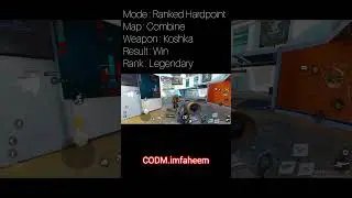 Legendary Snipes 🏆 | Hardpoint on Combine with Koshka | CODM