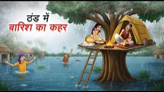 ठंड में बारिश का कहर | THAND ME BARISH KA KAHAR | HINDI KAHANI | CARTOON STORY | HINDI STORIES