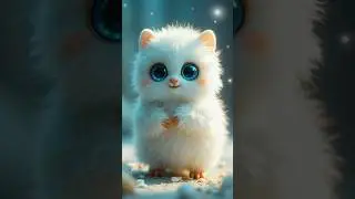 #Pushistik #FluffyCreature #CosmicEyes #CuteAI #FantasyFriend #MagicalBeing #AdorableUniverse