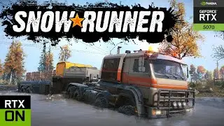 SnowRunner &ndash; Azov 64131 Crushes Mud to Haul Semi Trailer!