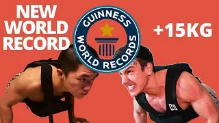 NUOVO RECORD MONDIALE PIEGAMENTI CON ZAVORRA IN 1 ORA! | +550 PUSH UPS!🏆