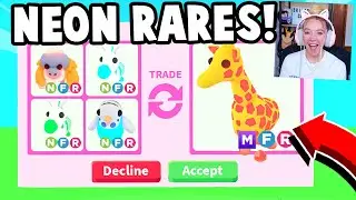 Trading EVERY *NEW* NEON RARE Pet in Adopt Me!