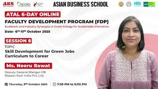 Day 4 | ATAL FDP on Green Energy for Sustainable Innovation