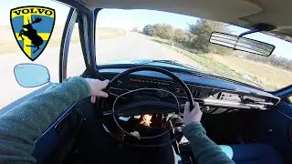 1969 - Volvo 142 2.0 Liter B20 Engine | POV Drive Around | 1960 Sixtees farm car in Europe
