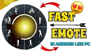 How To Do Fast Emote In Android Phone 📱🤫 | Fast Emote Kaise Kare | Emote Kese kare Like Pc Player 🎯