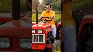tmkoc character jethalal drive tractor #story #viralvideo