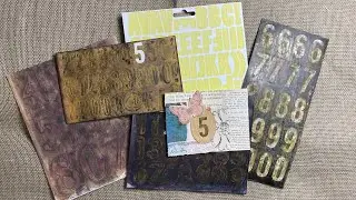 Re-colouring unused alpha/numerical stickers. Part 2 Ghosts of crafts past