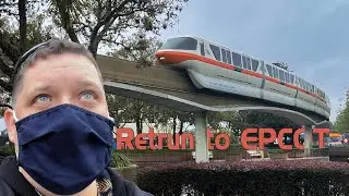 Starting my day with a Monorail Ride to Epcot