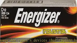 Energizer D Alkaline Industrial Batteries1.5v, Box of 12