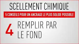 Scellement chimique. 5 conseils pour un ancrage le plus solide possible