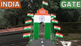 How To Make India Gate Thermocol And Cardboard || Jaiki Of King  #independenceday