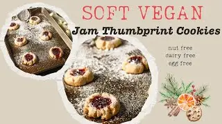 Soft Vegan Jam Thumbprints &ndash; Allergy-Friendly Christmas Cookie Recipe